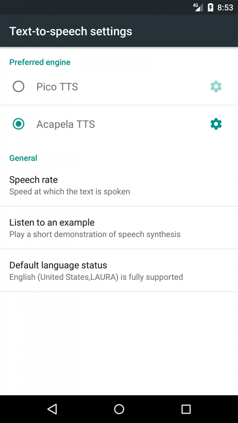 Acapela Group Acapela TTS Voices (Google Play) HOW TO