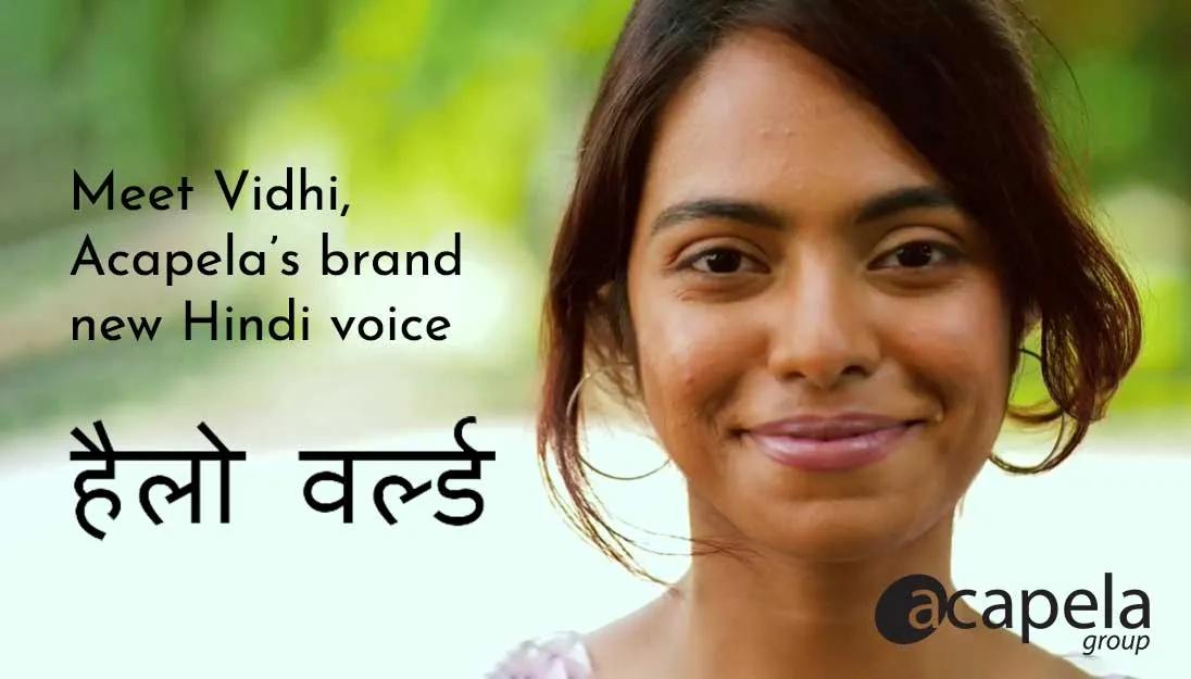 Vidhi new Hindi voice from Acapela Group