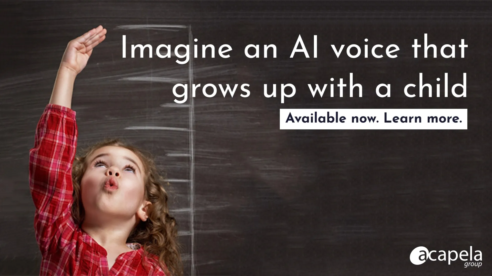 Acapela unveils the first AI voice that grows with the child